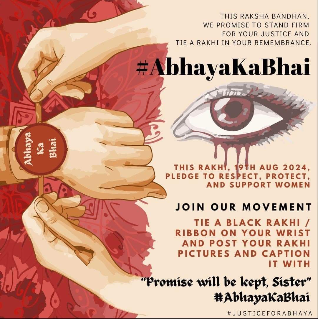 Raksha Bandhan, lady doctor, R G Kar, great initiative, tie rakhi, junior doctors, justice 