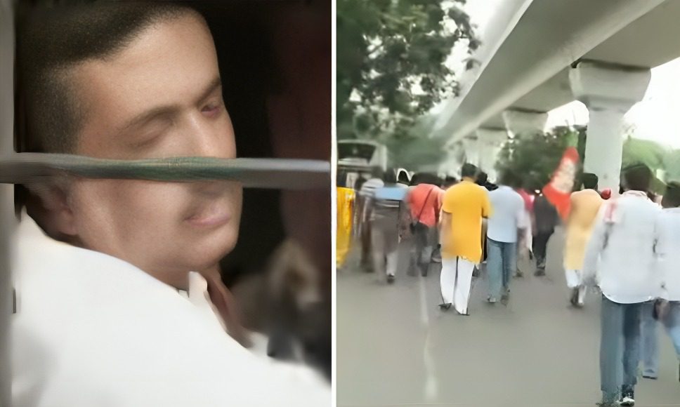 Suvendu Adhikari, detained, police, Swasthya Bhaban Abhiyan, protest, rally,