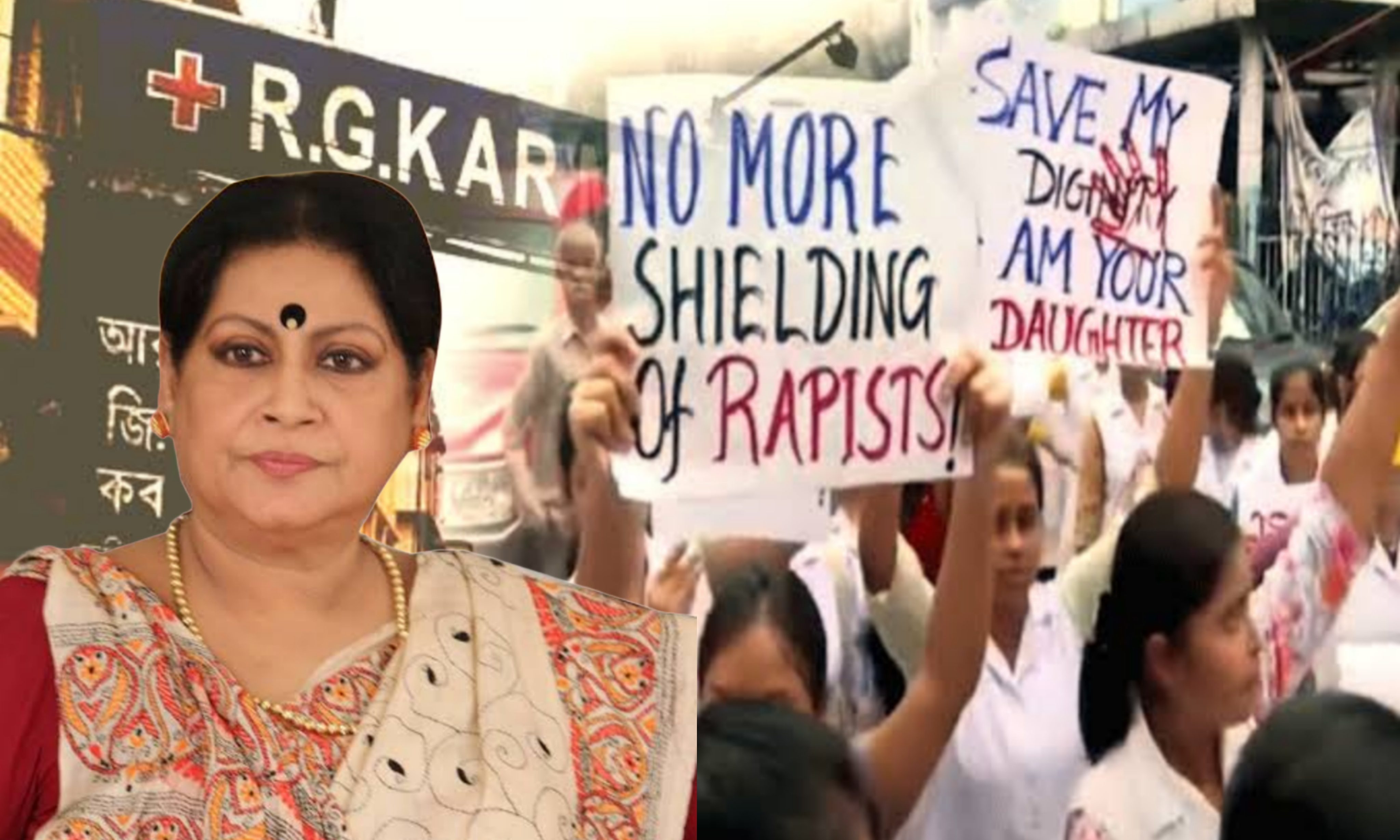 Tanima sen, protest, RG kar, police, kolkata, west bengal, কলকাতা, রাজ্য, অনিমা সেন, আর জি কর, অভিনেত্রী,পুলিশ, পশ্চিমবঙ্গ