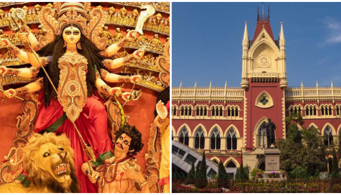 Puja Organisers, Police, Ranaghat, 112 Feet Durga Idol, Calcutta High Court, permission