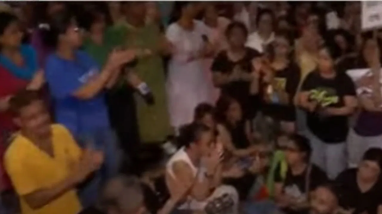 man harassed woman during protest