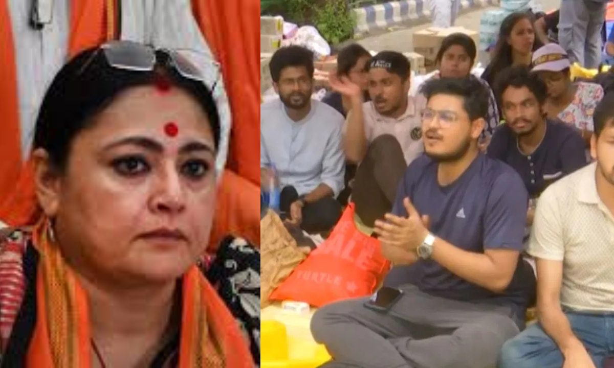 Agnimitra Paul, BJP MLA, junior doctors, protest, Swasthya Bhawan, go back slogan, no politics, R G Kar Case,