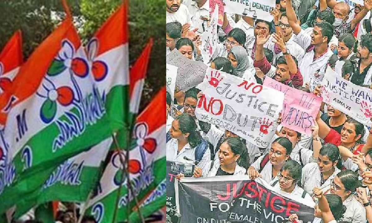 Junior Doctors, protest, Swasthya Bhawan, TMC MLA, Controversial comment, R G Kar Case