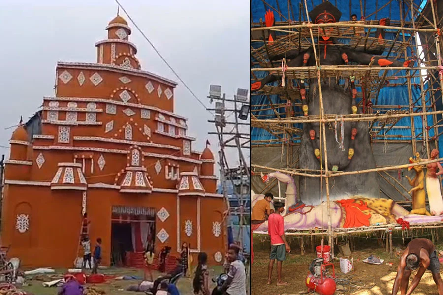 Kali Idol, collapsed, broke, Asansol, sad news, Kali Puja