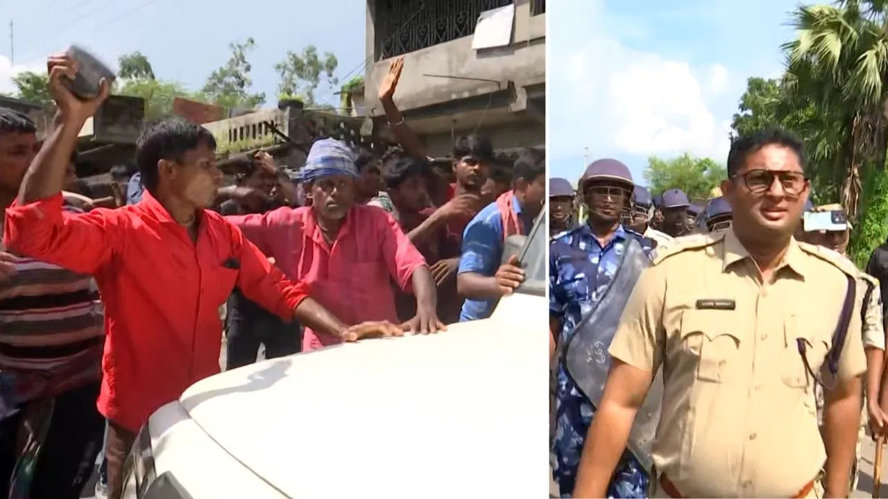 local people, SDPO, Police car, vandalised, protest, rape and murder