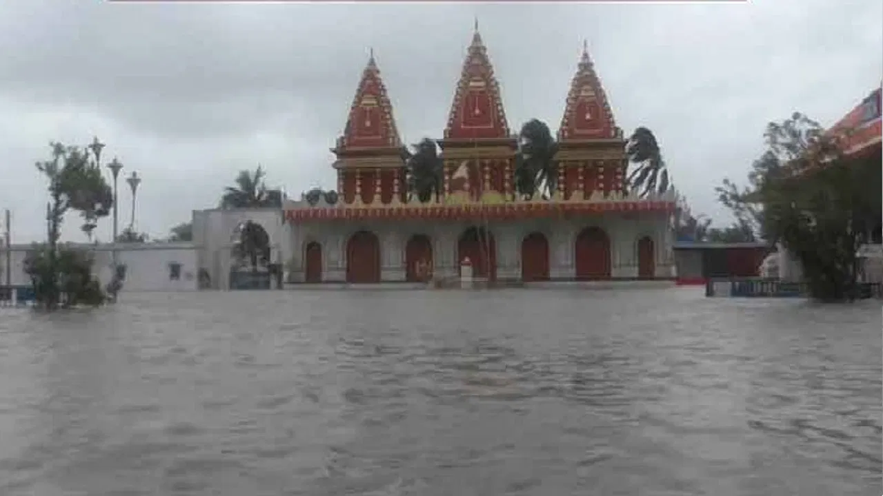 Cyclone Dana, Kapil Muni Temple, closed, effect, danger, measurement