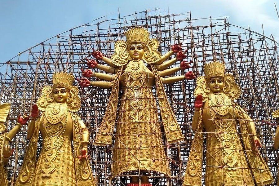 110 feet Durga, Durga Idol, Sodepur, Panihati, 75 Years,