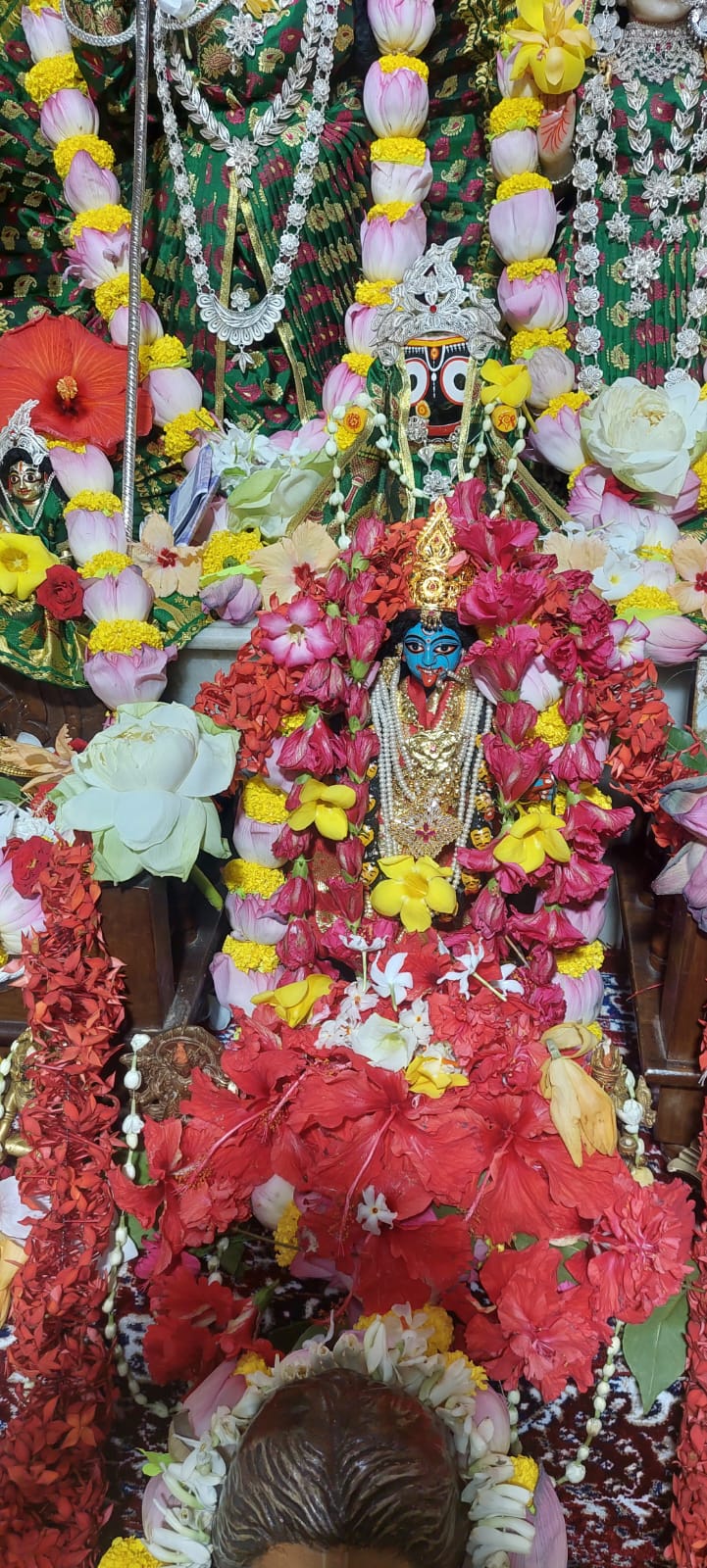 পান্তা ভাত-কচু শাক খেয়েই কৈলাসে পাড়ি দেন দেবী, ওপার বাংলায় থাকার সময় পশুবলি হলেও এপার বাংলায় নিরামিষভোজী ঘোষ বাড়ির মা দুর্গা