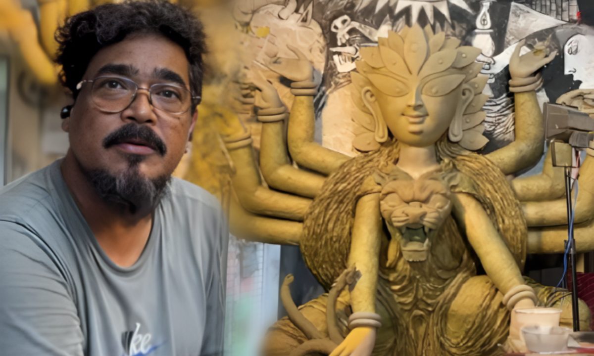 Sanatan Dinda, শিল্পী, মুখ্যমন্ত্রী, মমতা বন্দ্যোপাধ্যায়, পশ্চিমবঙ্গ, আর জি কর, Durga Puja, Artist, Mamata Banerjee, R G Kar‌, West Bengal