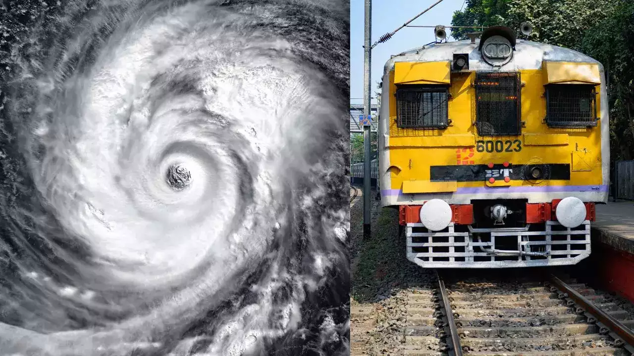Cyclone Dana, local trains, canceled, train service, Sealdah Division,
