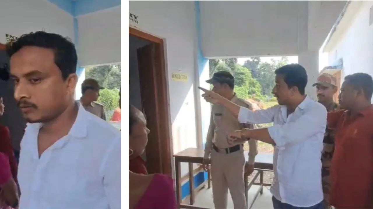 TMC Leader, BJP Polling Agent, threat, booth, police, Assembly by election,
