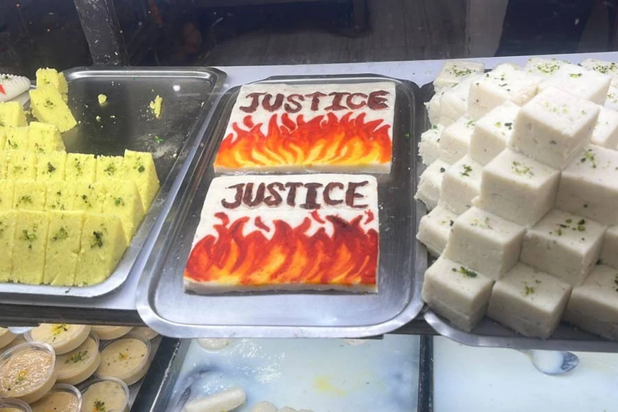 special sweet, Bhaifota, Justice written, R G Kar Case, protest
