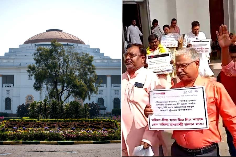West Bengal legislative Assembly, BJP MLA, walked out, woman bjp mla, microphone turn off, protest