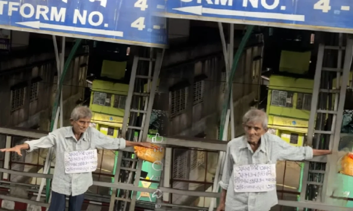 Elderly man with tuberculosis seeks help at Dum Dum Station