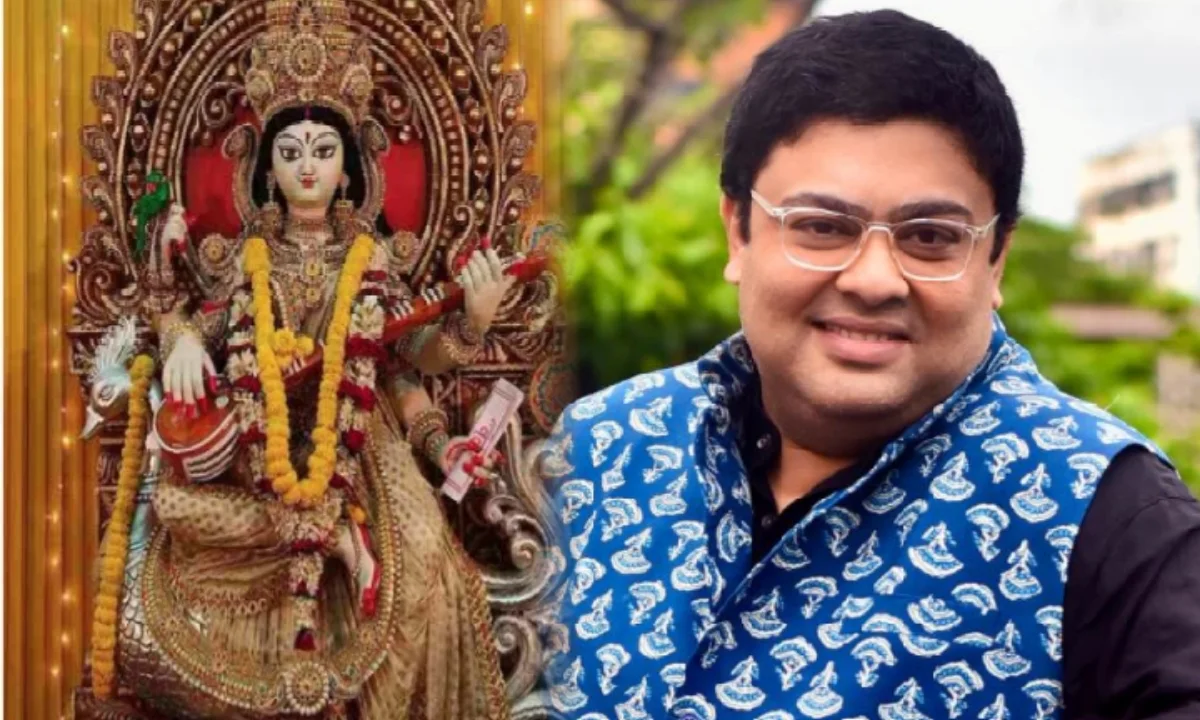 Saraswati Puja, History, Ambarish Bhattacharya, সরস্বতী পুজো, ইতিহাস, অম্বরীশ ভট্টাচার্য