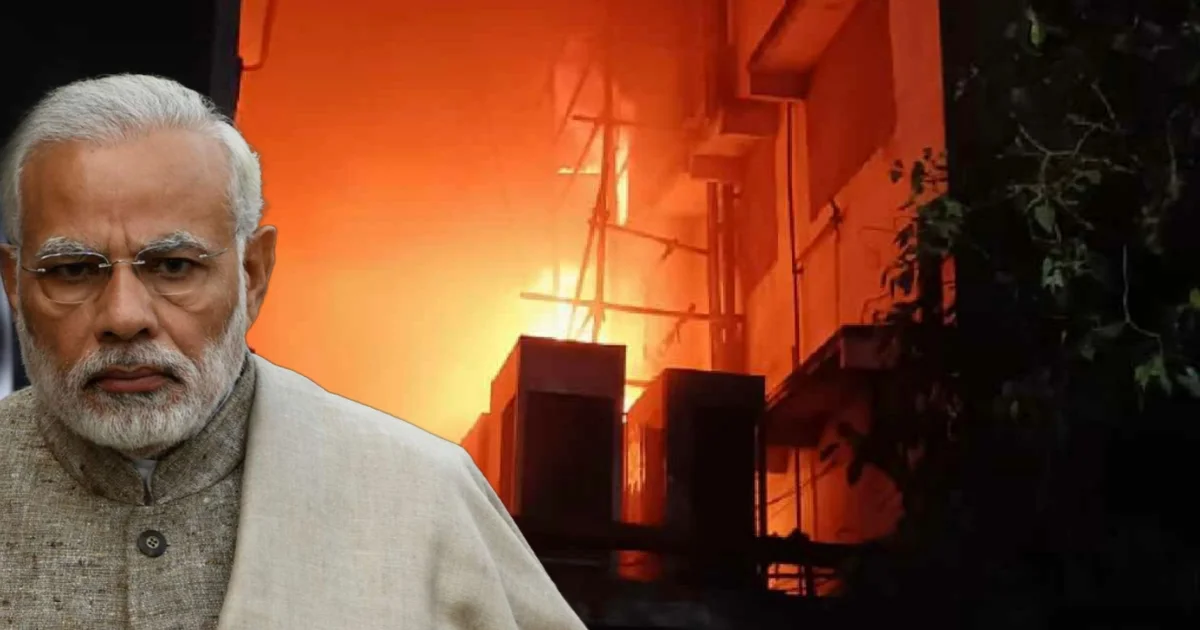 নরেন্দ্র মোদি, narendra modi, kolkata fire, কলকাতা