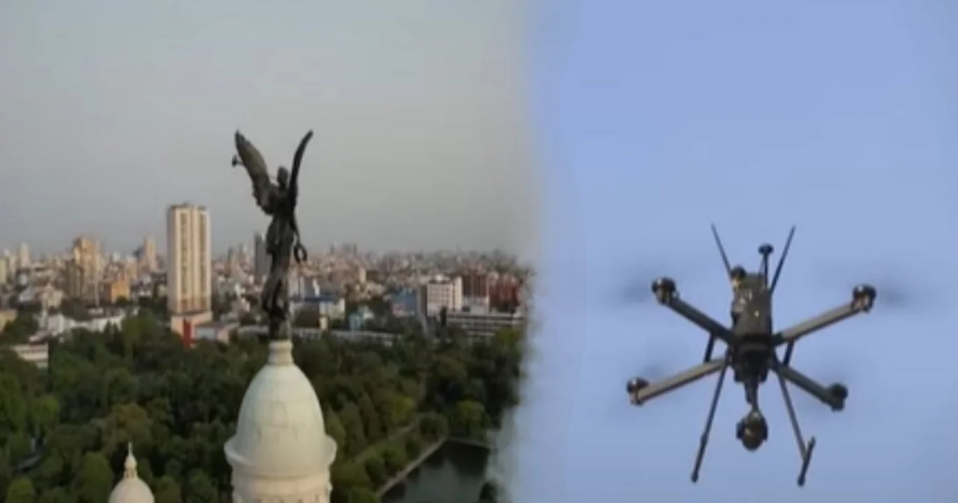 কলকাতা, Kolkata, কলকাতা পুলিশ, Kolkata police, dron