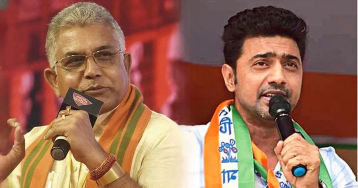 Dev, Dilip Ghosh, দিলীপ ঘোষ, দেব, TMC, BJP