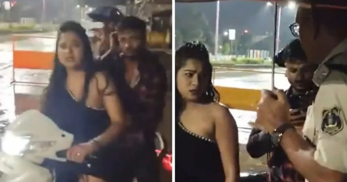 মদ্যপ-তরুণী, স্কুটি-চালানো, ছত্তীসগঢ়, ভাইরাল-ভিডিয়ো, পুলিশ-ঝামেলা, মদ-খেয়ে-গাড়ি-চালানো, স্বামী-স্ত্রী-কাণ্ড, রাতের-ঘটনা, সমাজমাধ্যম-চর্চা, ভাইরাল-ঘটনা, drunk-woman, viral-video, Chhattisgarh-news, scooter-ride, police-argument, drink-and-drive, husband-wife-incident, late-night-drama, social-media-reaction, public-outrage