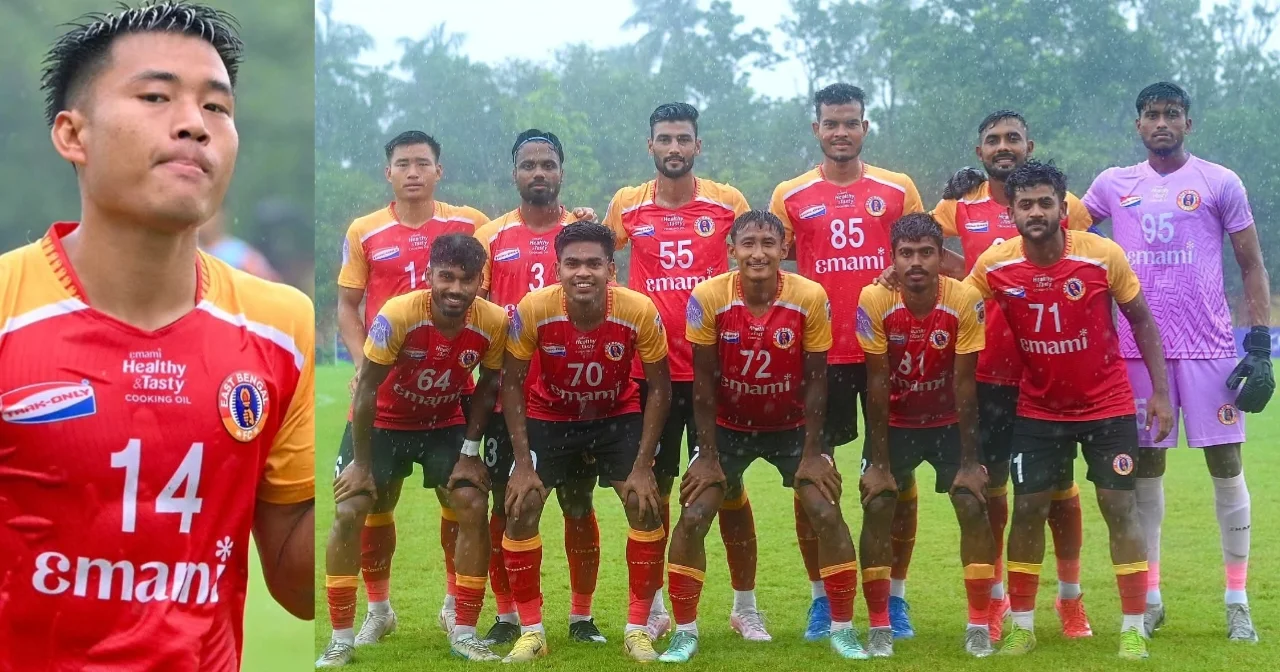 East Bengal, Behala SS, Kolkata League 2025, ডার্বি ম্যাচ, ইস্টবেঙ্গল জয়, কলকাতা ফুটবল, চাকু মাণ্ডি, David Lalhansanga, বিনো জর্জ, Mohammed Ashiq, নাসিব রহমান, Guite Vanlalpeka, Mark Zothanpuia, লাল-হলুদ, গোলবৃষ্টি, Kolkata Football League, ইস্টবেঙ্গল বনাম বেহালা, কলকাতা ডার্বি