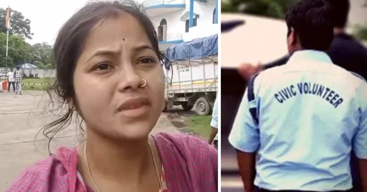 woman died after being beaten by a civic volunteer in Nadia