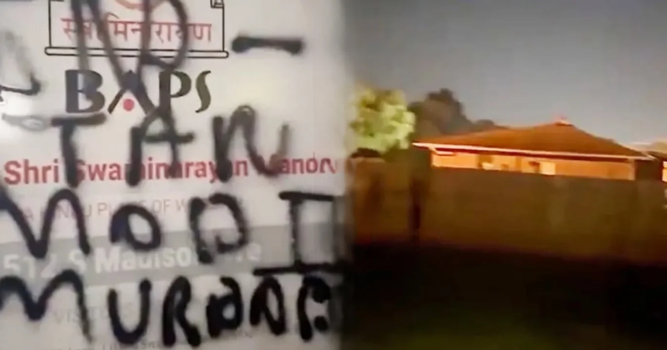 Khalistani attack on Hindu temple in Indiana USA