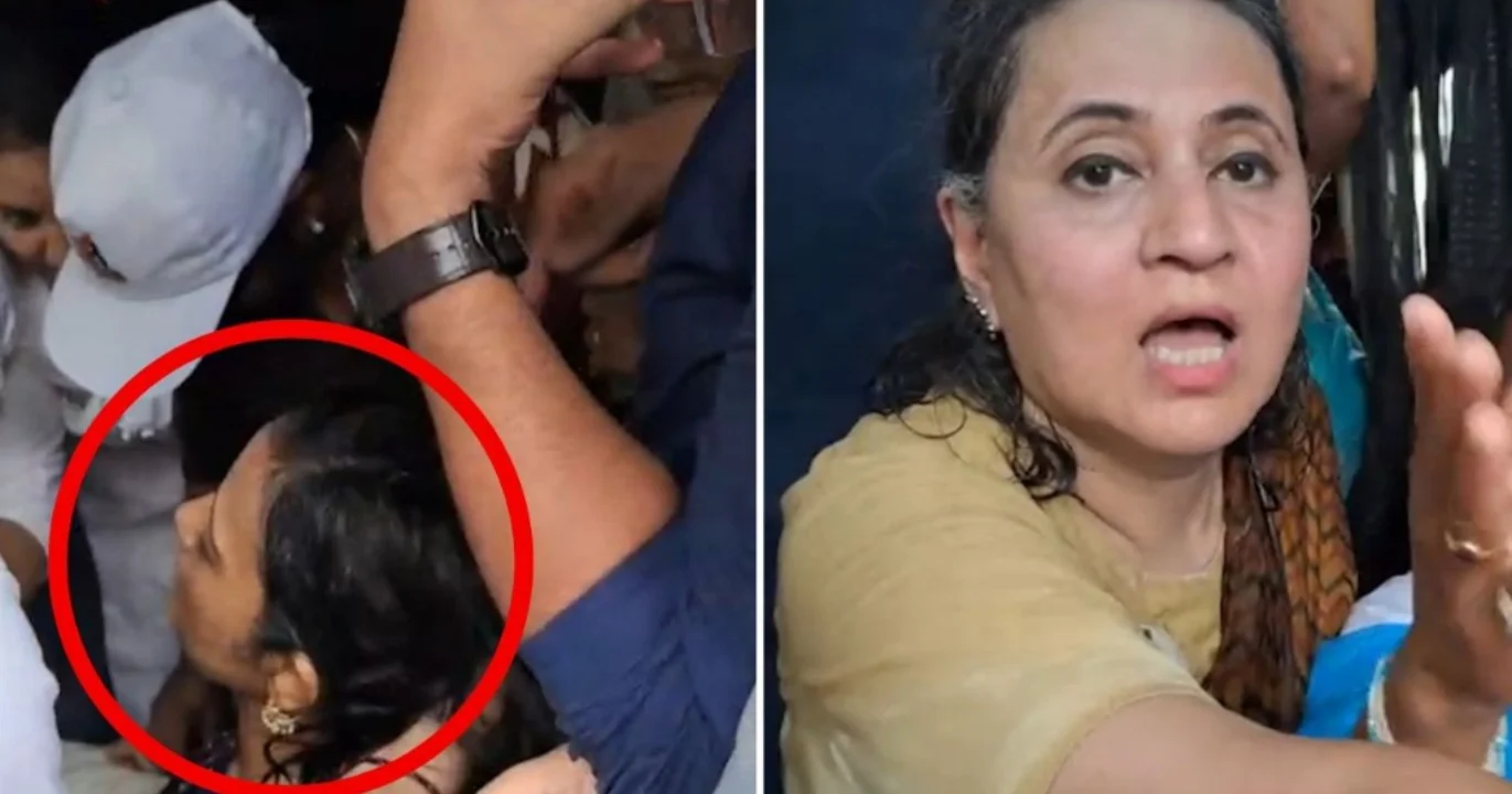 mahua-moitra-falls-ill-during-delhi-police-scuffle-sagarika-ghosh-alleges-saree-pulled