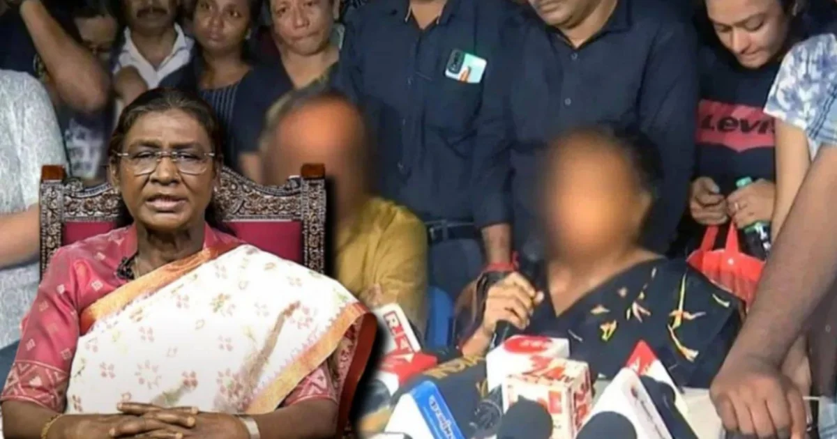 rg kar case father email reply from president murmu