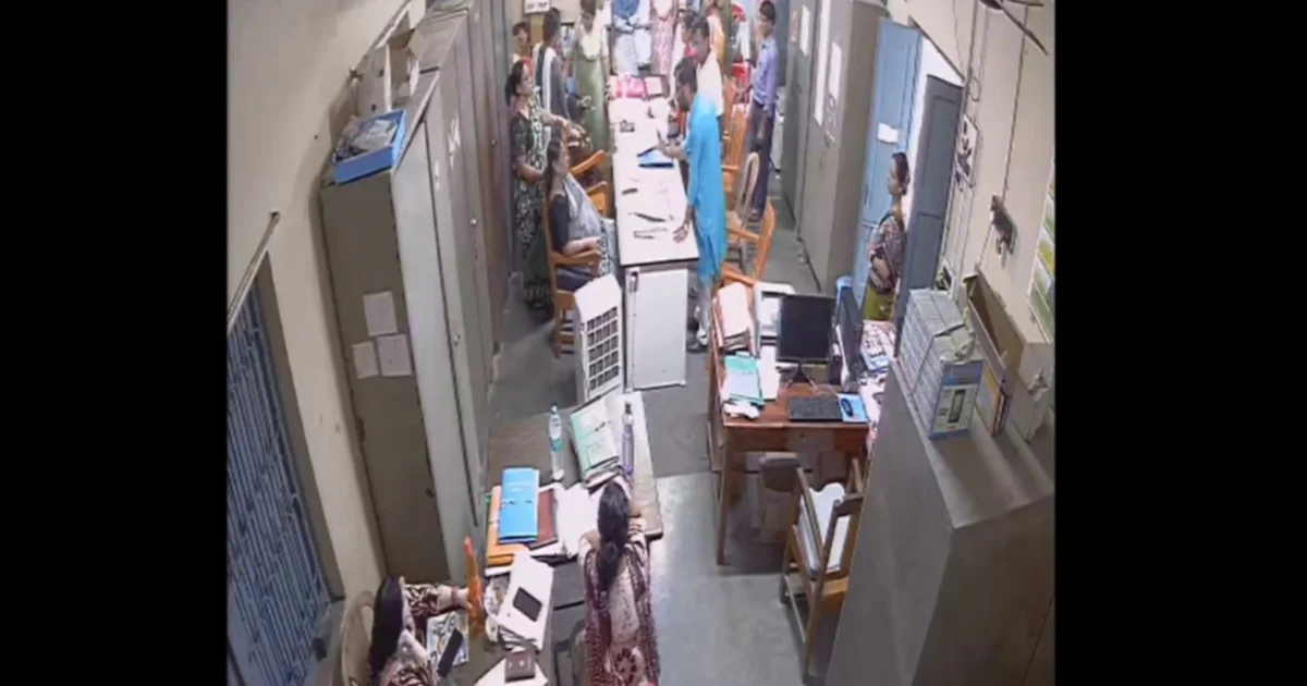 school incident in malda cctv shows teacher threatened