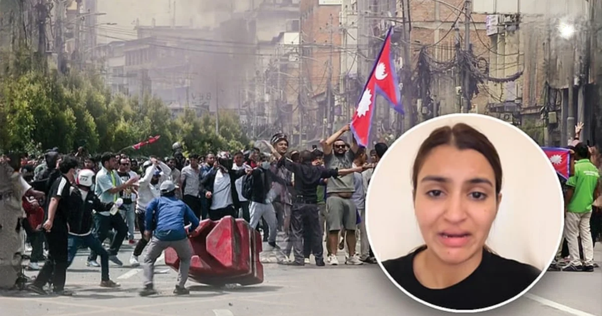 Indian woman chased during Nepal violent protest