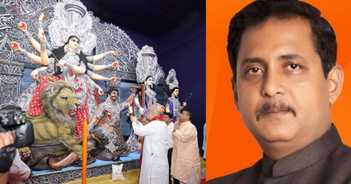 Santosh Mitra Sqaure Puja faces police blockade and political tension