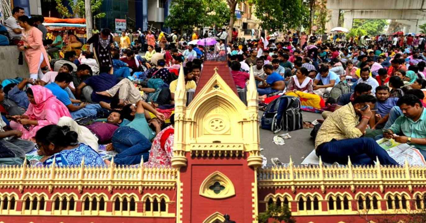 ssc teachers protest calcutta high court did not permit rally of ssc teachers