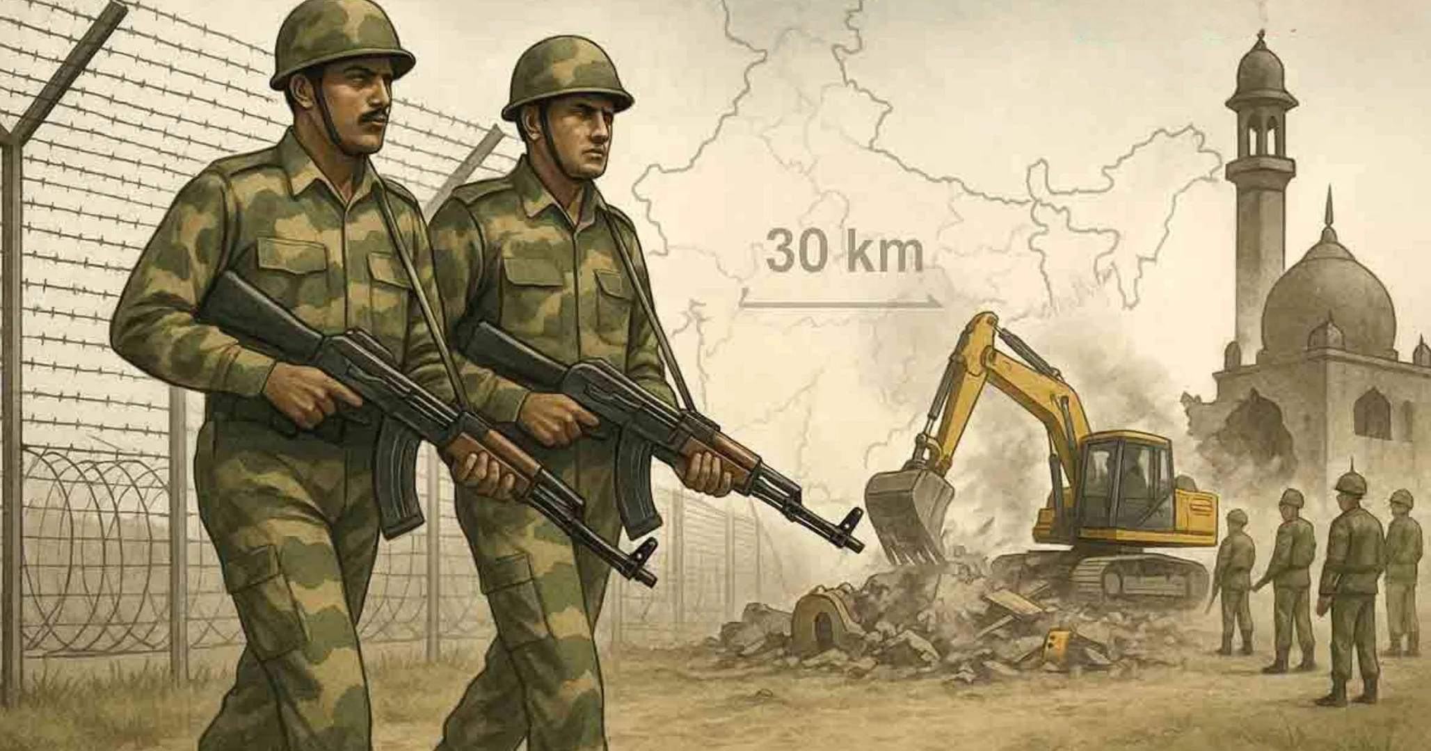 Central government, কেন্দ্রীয় সরকার, সীমান্ত নিরাপত্তা, Border Security