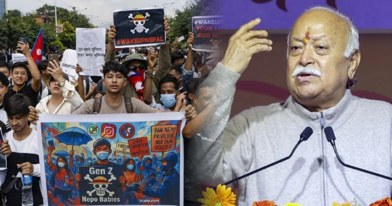 RSS Chief, Mohan Bhagwat, India, Gen Z Protest, Bangladesh, Nepal, Violence, Democracy, Nagpur Speech, Vijayadashami, মোহন ভাগবত, আরএসএস, ভারত, জেন জি আন্দোলন, বাংলাদেশ, নেপাল, সহিংস বিক্ষোভ, গণতন্ত্র, নাগপুর, বিজয়া দশমী
