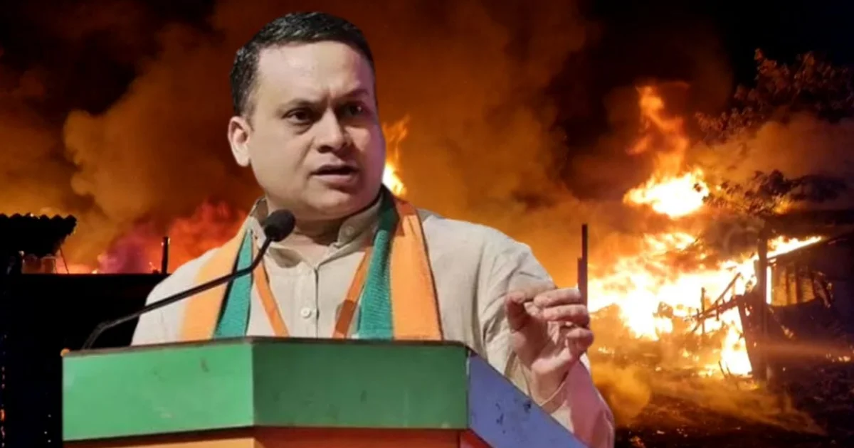 Amit Malviya, Newtown fire, নিউ টাউন অগ্নিকাণ্ড, west bengal, পশ্চিমবঙ্গ, BJP, TMC