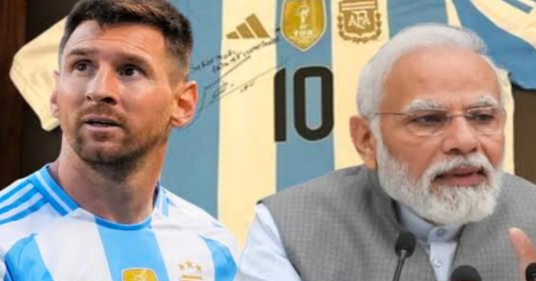 Lionel Messi, লিওনেল মেসি, narendra modi, নরেন্দ্র মোদি, india