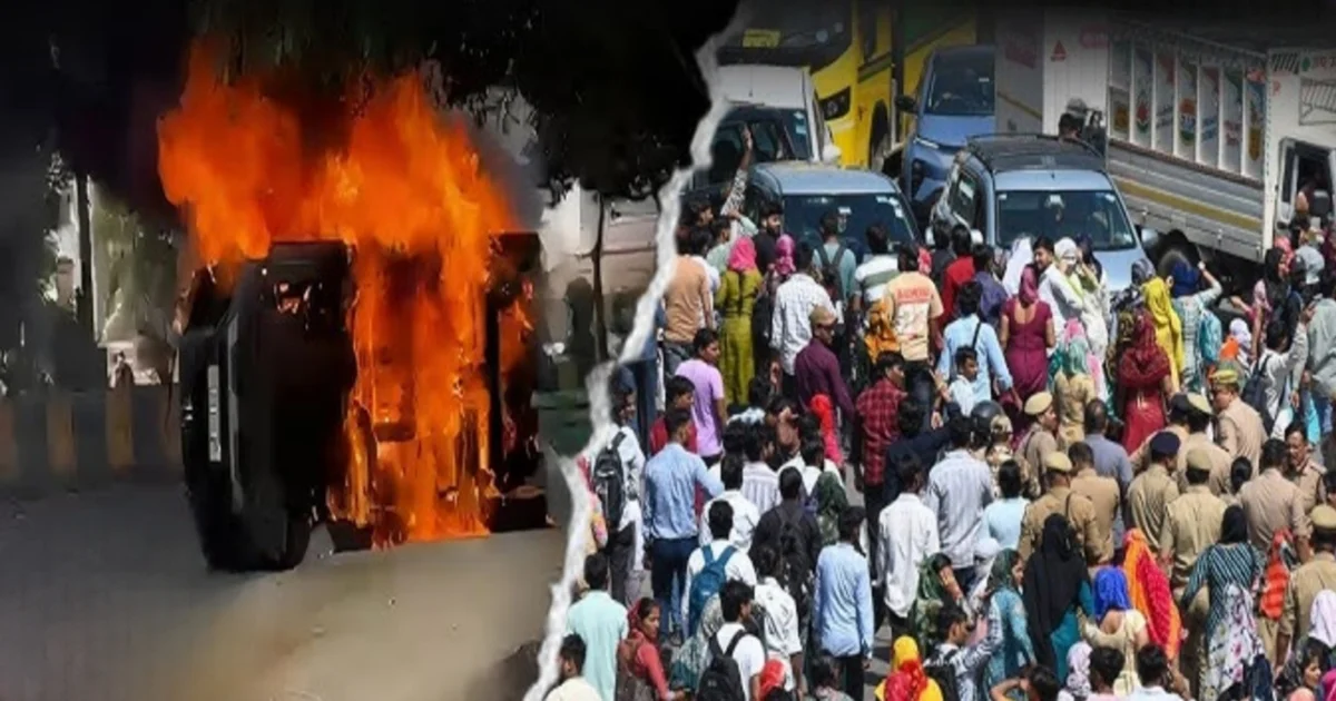 Noida, নয়ডা, workers protest, শ্রমিক আন্দোলন, Noida workers protest