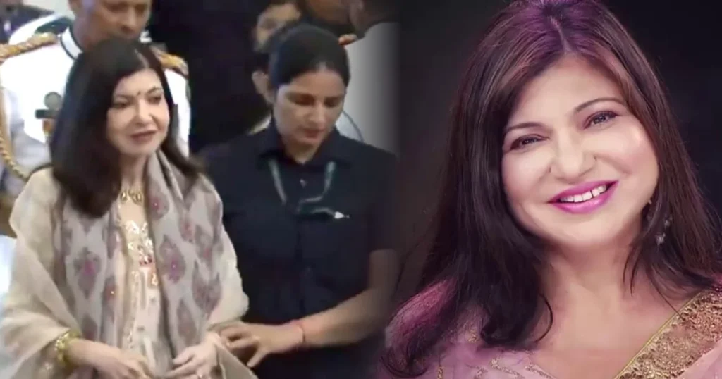 পদ্মভূষণ নিতে গিয়ে আচমকা অসুস্থ হয়ে পড়লেন অলকা ইয়াগনিক! গায়িকার শারী'রিক অবস্থা নিয়ে উদ্বেগ ভক্তদের, এখন কেমন আছেন তিনি? Alka Yagnik, Padma Bhushan, Bollywood singer health, Alka Yagnik hearing loss, Indian music industry, celebrity health news, Narendra Modi, viral video Alka Yagnik, অলকা ইয়াগনিক, পদ্মভূষণ, বলিউড গায়িকা, অলকার অসুস্থতা, শ্রবণশক্তি সমস্যা, সেলিব্রিটি খবর, নরেন্দ্র মোদী, ভাইরাল ভিডিও