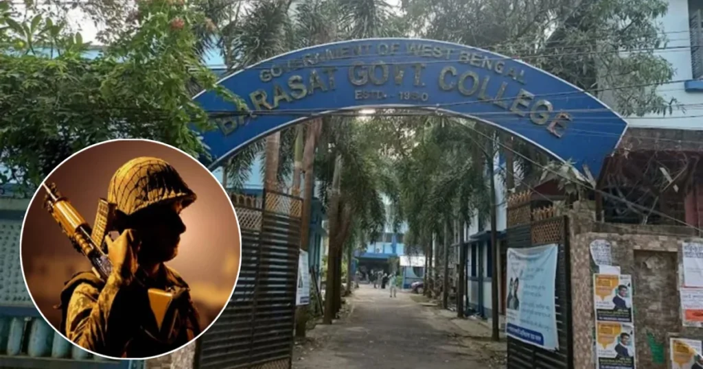 Barasat Government College, West Bengal news, college controversy, condom found college, student politics India, ABVP TMCP clash, বারাসত গভর্নমেন্ট কলেজ