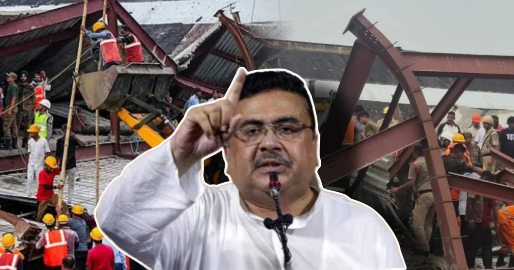Taratala incident, Kolkata construction ban, Suvendu Adhikari, তারাতলা দুর্ঘটনা, নির্মাণ কাজ বন্ধ, শুভেন্দু অধিকারী