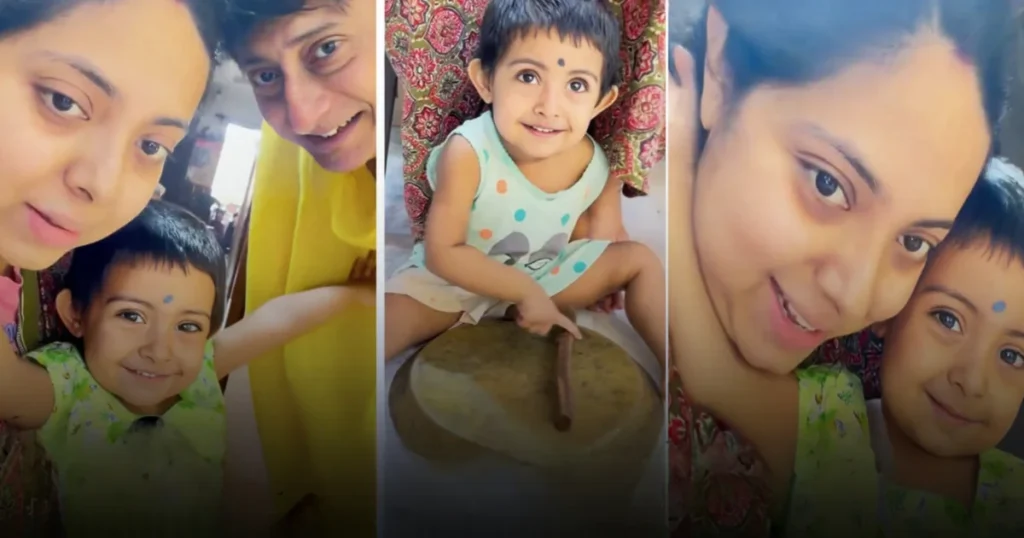 বড় দিদি বলে কথা! ভাইয়ের ষষ্ঠীপুজোয় সবার নজর কাড়ল কৃষভি, উলুধ্বনি থেকে কাঁসার বাজিয়ে মন জিতল খুদে! ভাইকে নিয়ে কাঞ্চন ও শ্রীময়ীর একরত্তি কন্যার কাণ্ড, ফের ভাইরাল! এবার কী করল সে? Kanchan Mallik, Sreemoyee Chattoraj, Krishvi, Kanchan Daughter, Godai, Baby Boy, Shasthi Puja, Tollywood, Celebrity Family, Bengali Entertainment, কাঞ্চন মল্লিক, শ্রীময়ী চট্টরাজ, কৃষভি, কাঞ্চনের মেয়ে, গদাই, ষষ্ঠীপুজো, টলিউড, তারকা পরিবার, বাংলা বিনোদন, ভাইয়ের ষষ্ঠীপুজো