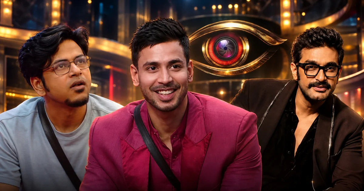 Bigg Boss Bangla, Jeetu Kamal, Durnibar Saha, Rajveer Dey, Srijla Guha, Bigg Boss Bangla 2026, Bengali Entertainment News, বিগ বস বাংলা, জীতু কামাল, দুর্নিবার সাহা, রাজবীর দে, সৃজলা গুহ, বিগ বস বাংলা ২০২৬, বাংলা বিনোদন
